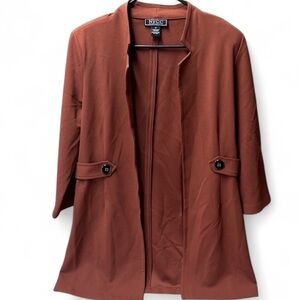 NYCC Rust Open-Front Jacket | Size M